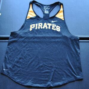 Pittsburgh Pirates Nike Dri-Fit Racerback Black & Yellow Tank Top Medium